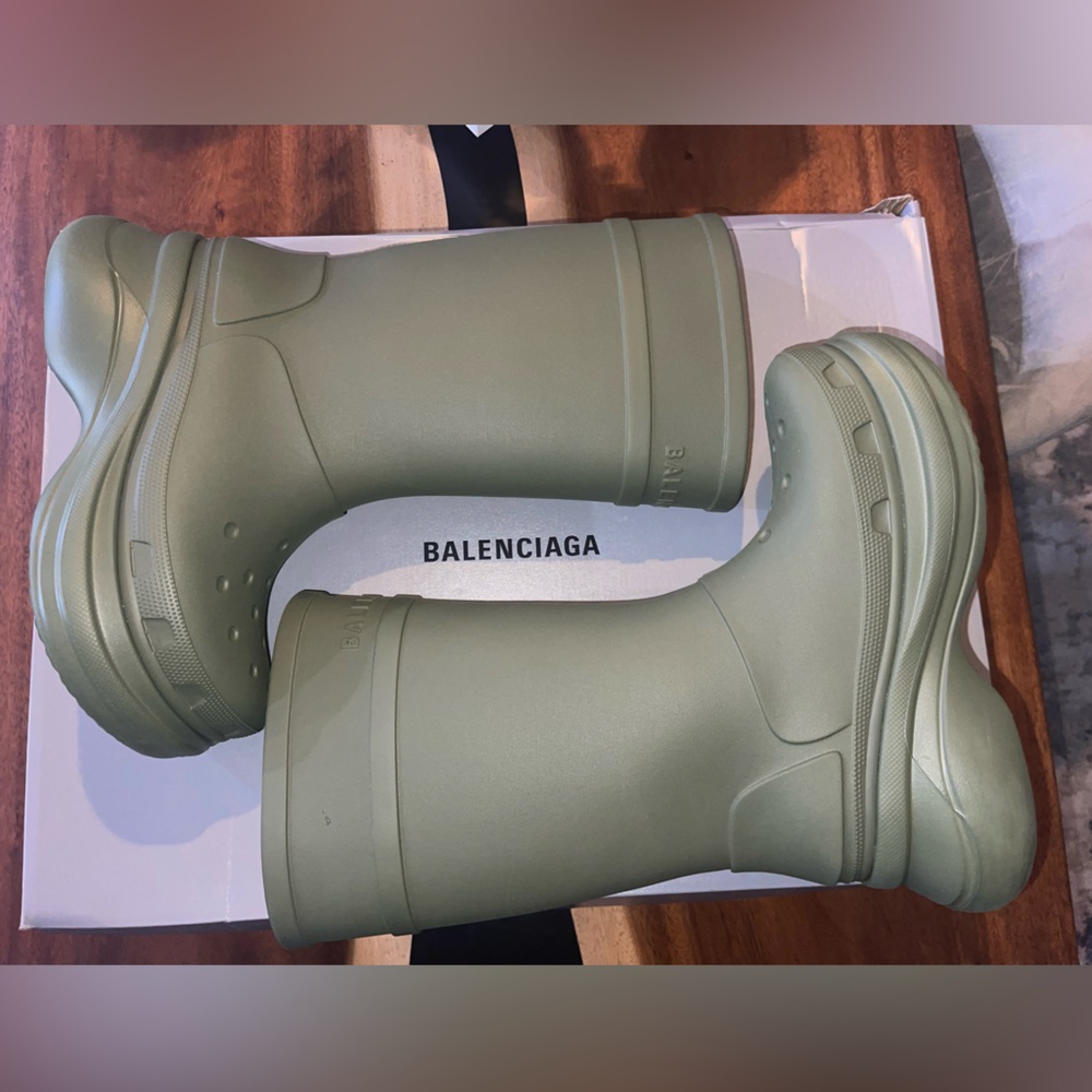 Balenciaga X Crocs boots knee high sz 44